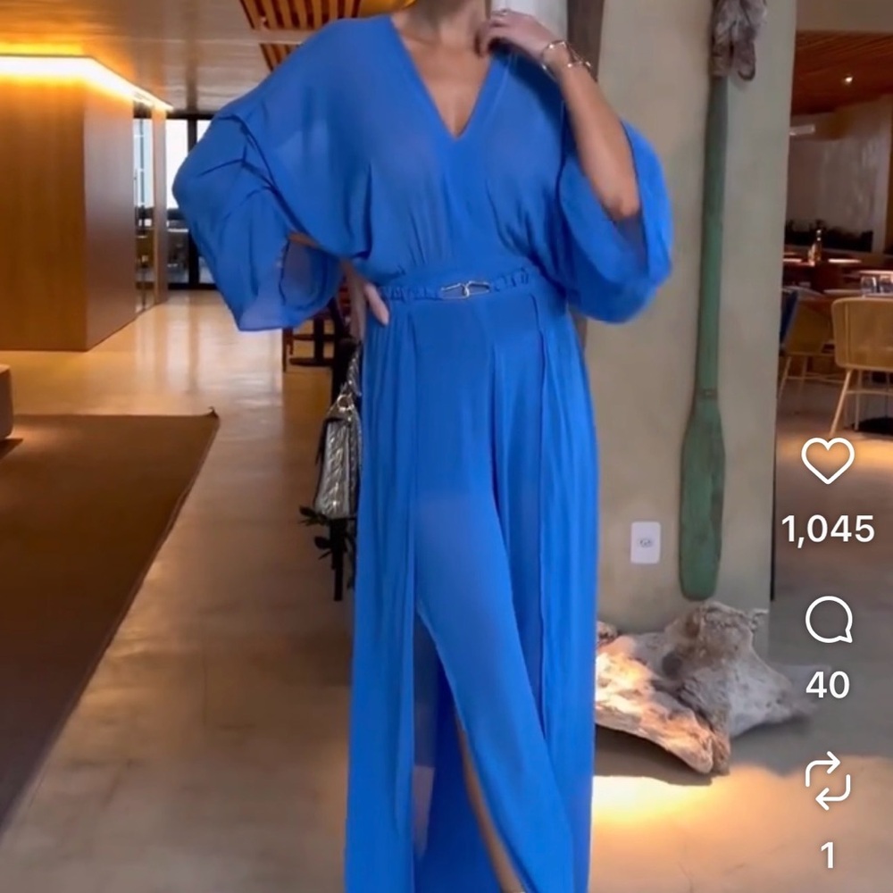 Elegant Blue Jumpsuit